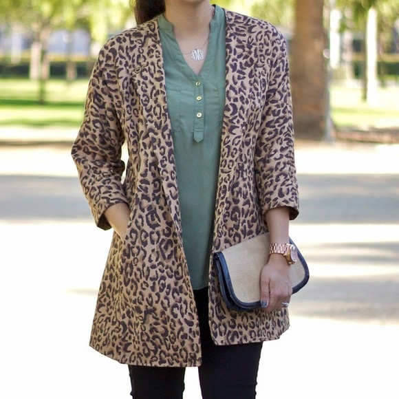 cabi leopard coat